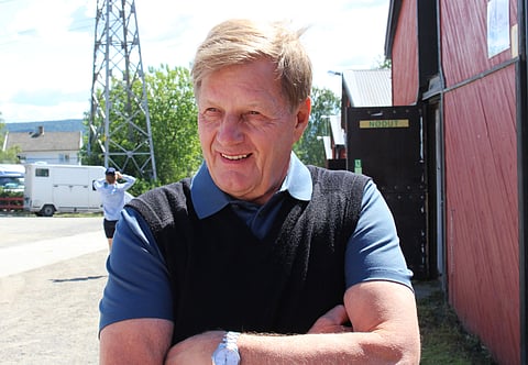 Heikki Korhonen Bjerken raviradan tallialueella.