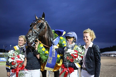 Stefan Melanderin tallin Uncle Lasse juoksi kaikkien aikojen SprinterMästareniksi Halmstadissa vuonna 2016.