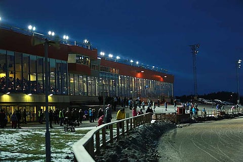 Metsämäessä ravataan maanantaina iltaravit. Arkistokuva: Jarno Unkuri.
