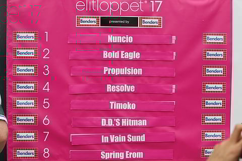 Elitloppetin finaali juostaan Solvallan ravien 14. lähtönä. Kuva Totofoto