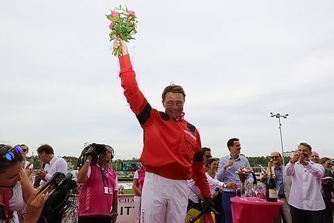 Franck Nivard ajoi Gu d'Heripren voittoon. Kuva: HU arkisto