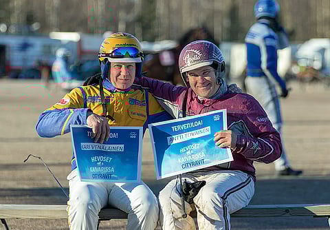 Kari Venäläinen ja Antti Teivainen odottivat mielenkiinnolla tulevaa tapahtumaa.