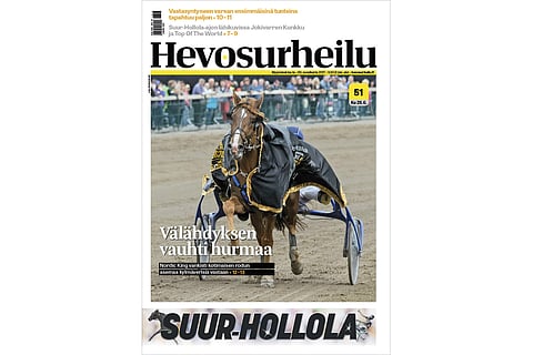 Välähdys oli vauhdissa Powerparkin raviradalla. Kuva: Ada Pykäläniemi.