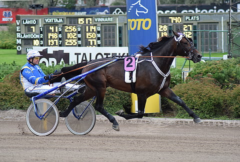 Benjamin Evo voitti Suuren Suomalaisen Derbyn Vermossa vuonna 2017.