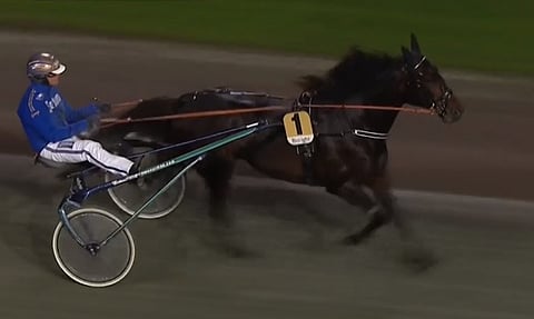 Araw Hoss palasi voittajaksi keskiviikkona Solvallassa. Kuva ATG Live