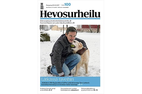 Tero Lehterä on jääkiekon SM-liigavalmentaja ja hevosenomistaja. Kannen kuva: Satu Pitkänen.