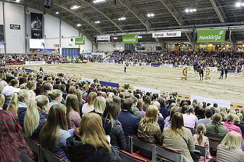 Tampereen Hevoset-messuilla on ollut aina tiivis tunnelma.