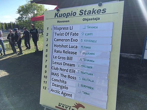Tältä näyttää Kuopio Stakesin finaali. Kuva: Joonas Teerikorpi.