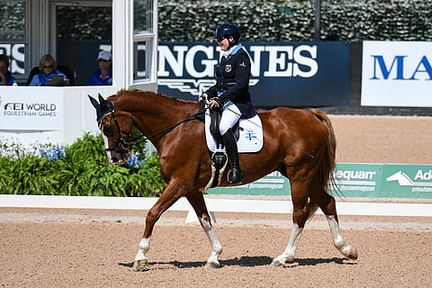 Katja Karjalainen ja Dr Doolittle Tryonissa 2018.