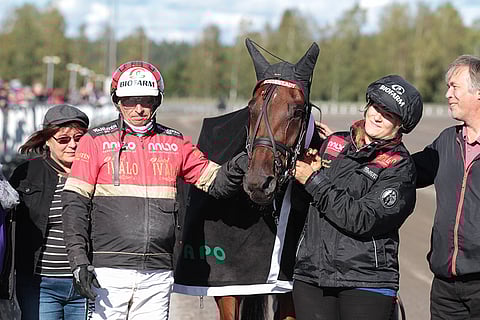 Tapio Perttunen ja Bosses Lady ovat juhlineet voittoa jo 17 kertaa.