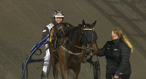 Mika Forssilla oli hymy herkässä voiton varmistuttua. (Kuva: ATG Live)