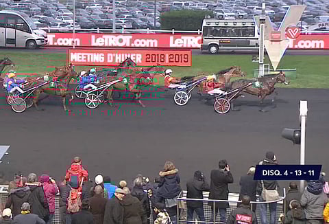 Bold Eagle kiri ohi Readly Expressin. Kuva: Equidia Live