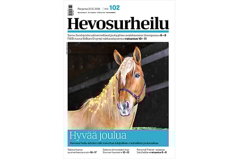 Hevosurheilu toivottaa hyvää joulua. Kannen kuva: Marika Hellman.