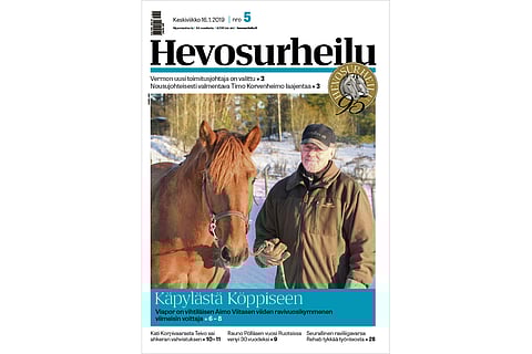 Torstaina Lahdessa starttaava Viapor ja Aimo Viitanen. Kannen kuva: Harri Lind.