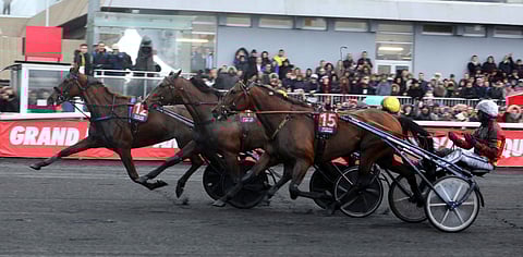 Belina Josselyn kurkottaa ykköseksi. Kuva: Leena Alérini