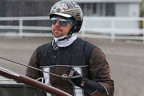 Daniel Redénille on jo kaksi hevosta Elitloppetissa Missle Hill ja Sorbet. Kuva: Jarno Unkuri