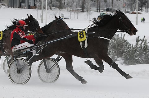 Quell talvisissa maisemissa tammikuussa 2018 Hannu Kamppurin ajamana.