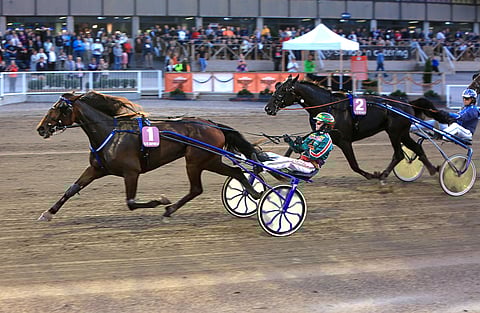 Peanuts pyrkii johtamaan St. Legeriä lähdöstä maaliin.
