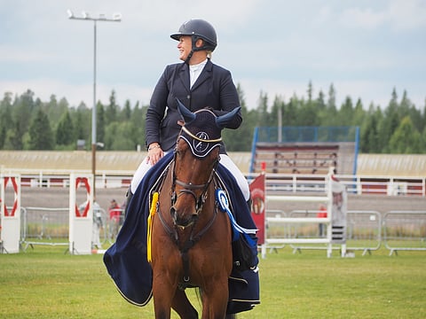 Sanna Backlund kehui Mäntyvaaran kilpailuolosuhteita. Kuva: Stiina Ikonen