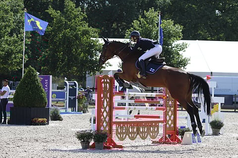 Maiju Mallat ja FWB-ruuna Quazar L tekivät perjantaina nollan toisessa karsinnassa.