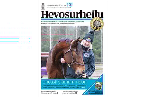 Raviliiga Tapparan Marschall Match juoksee illalla Uudenmaan Upeimman tittelistä Vermossa. Kannen kuva: Totofoto.