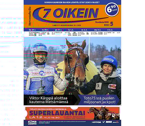 Lauantaina kahden radan kesken jaettu Toto75-kierros