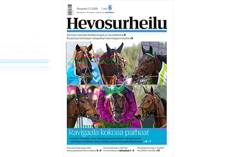 Vuoden hevonen selviää vasta Ravigaalassa. Hevosurheilu teki taustajoukoista omat varjovalintansa gaalan alla. Kannen kuva: Anu Leppänen
