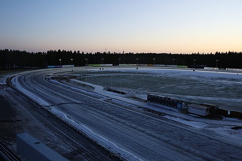 Nyt ei ajeta kilpaa Mikkelin uudella baanallakaan. Kuva: Jarno Unkuri