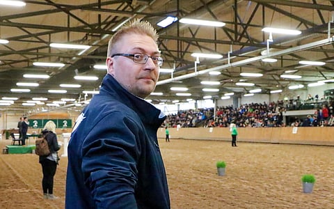 Mitja Nummenmaa Ypäjän huutokaupassa vuonna 2018.