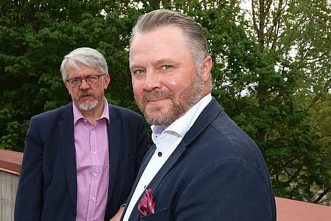 Juha Rehula kertoi Sami Kauhasen valinnasta tänään järjestetyssä tiedotustilaisuudessa. Kuva: Jarno Unkuri.