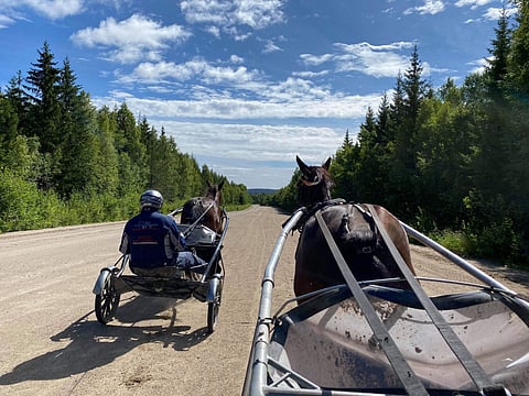 Haapakankaat tutustuivat keskiviikkona uusiin treenipaikkoihin Bergsåkerissa. "140 metriä nousua 7 kilometrin reitillä", Mika kuvaili.