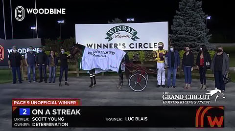 Luc Blaisin On A Streak on iskenyt jo kahdessa isossa ikäluokkalähdössä. (Kuva: HU arkisto/Woodbine Mohawk Park)