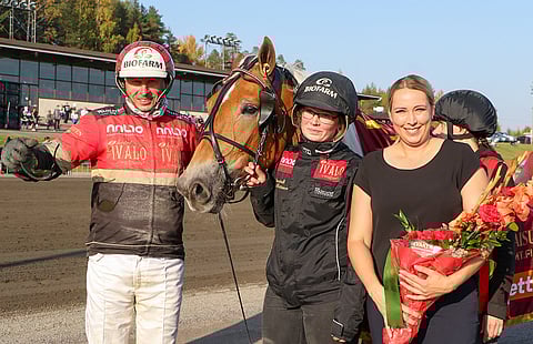 Suven Sametti valloitti Villinmiehen Tammakilpailun selkeäksi revenneellä marginaalilla. Kuva: Anu Leppänen.