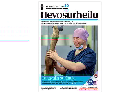 Eläinlääkäri Kimmo Elfving näkee tähystysleikkauksessa muutamassa sekunnissa sen, mitä röntgen- tai ultraääni eivät karpaalikanavasta löydä. Kannen kuva: Anu Leppänen