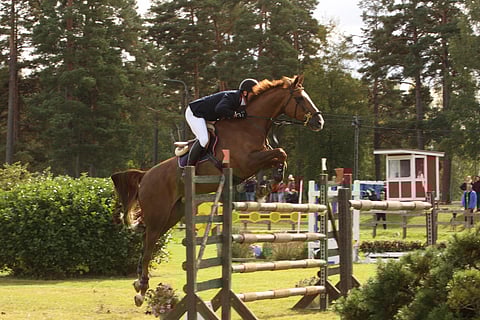Mikael Forstén lopettaa SRL:n puheenjohtajana ja aloittaa Hevosopistolla. Tässä Isaacin kanssa Ypäjän derbynurmella SM-vuonna 2012.