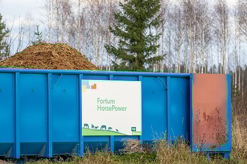 Fortum on toimittanut viiden vuoden ajan useille talleille kuivikkeet ja hoitanut lannan poisviennin. Kuva: Anu Leppänen