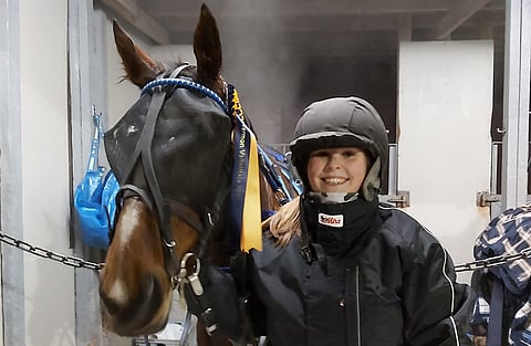 Emma Posolla oli Moonlight Melodyn Vermon voiton jälkeen hymy herkässä.