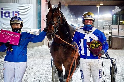 Ecurie D ja kutsu Elitloppetiin. Kuva: Solvalla Facebook