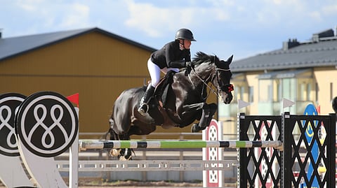 Petra Heikkinen ja Hurby.