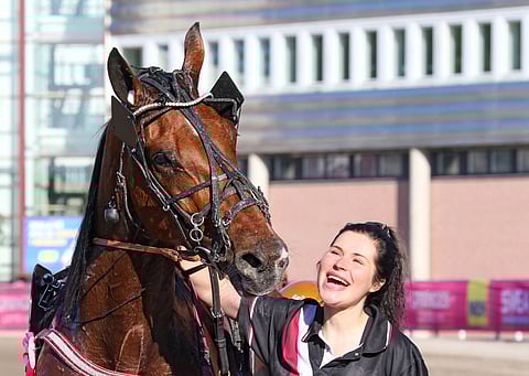 Nora Viljanen ja Upstate Face juhlivat vuosi sitten Elitloppet-lauantaina.