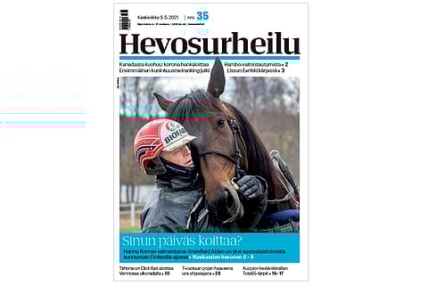 Hannu Korvelle Grainfield Aiden on mieleinen työkaveri. Kannen kuva: Anu Leppänen.