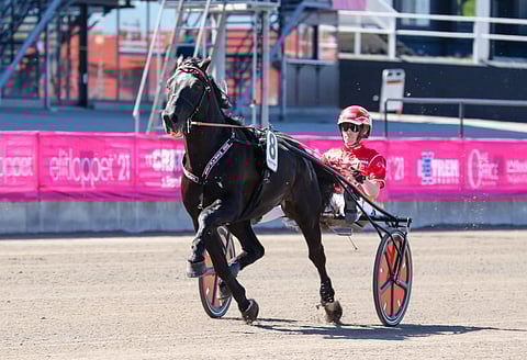 Odd Herakles voitti Tom Erik Solbergin ajamana Östersundissa. Arkistokuva: Anu Leppänen