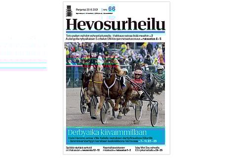 Viisivuotiaiden suomenhevosten ikäluokka rynnistää kohti derbyä. Kannen kuva: Anu Leppänen
