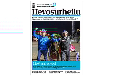 Petri Laine ja Ismo Koskinen tuulettivat Parvelan Retun PM-voittoa Turussa. Kannen kuva: Anu Leppänen