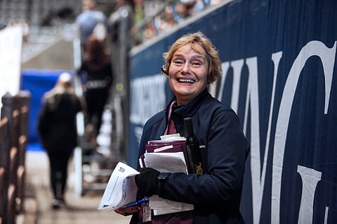 Liisa Harmo Oslossa työn touhussa.