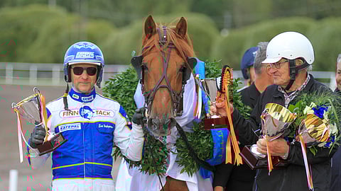 Camria juhlittiin syyskuussa Vermon Tähtisprintterin voittajana. Taakse jäi itse Parvelan Retu.