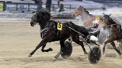 An-Dorra avasi kautensa tyylikkäällä keulasoololla. Antti Teivainen ajoi tamman voittoon Espoon palkinnossa ajalla 15,2ake.