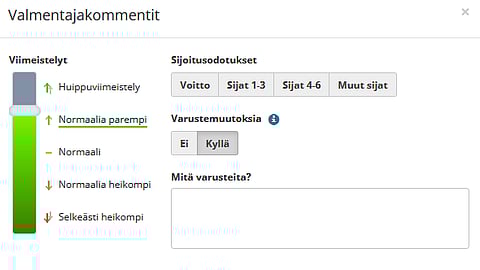 Vireen ja odotusten raportointi on pyritty tekemään mahdollisimman helpoksi.