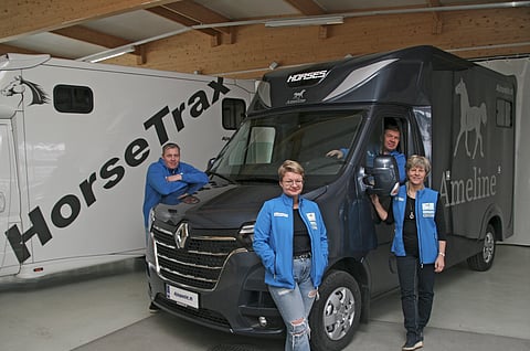 Tampereen Ajopelit on perheyritys. Vasemmalta Tero Silvas, Heli Rontu,Juha Rontu ja Sari Rontu.