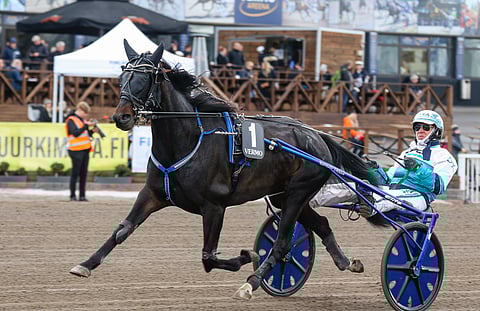 Melinda Ses sai FInlandia-päivänä Vermossa rattailleen Örjan Kihlströmin. Tuloksena oli kolmas sija.